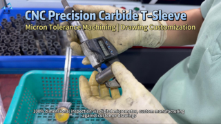 ماشینکاری و بازرسی کاربید T-Sleeve سفارشی CNC